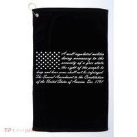 Second Amendment Flag Golf Towel thumb 0