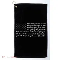 Second Amendment Flag Golf Towel thumb 0