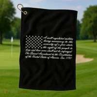 Second Amendment Flag Golf Towel thumb 1