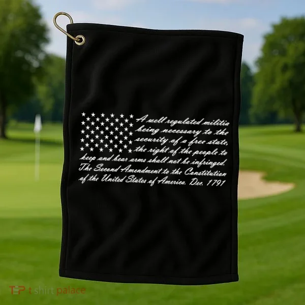 Second Amendment Flag Golf Towel