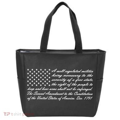 Second Amendment Flag Tote Bag