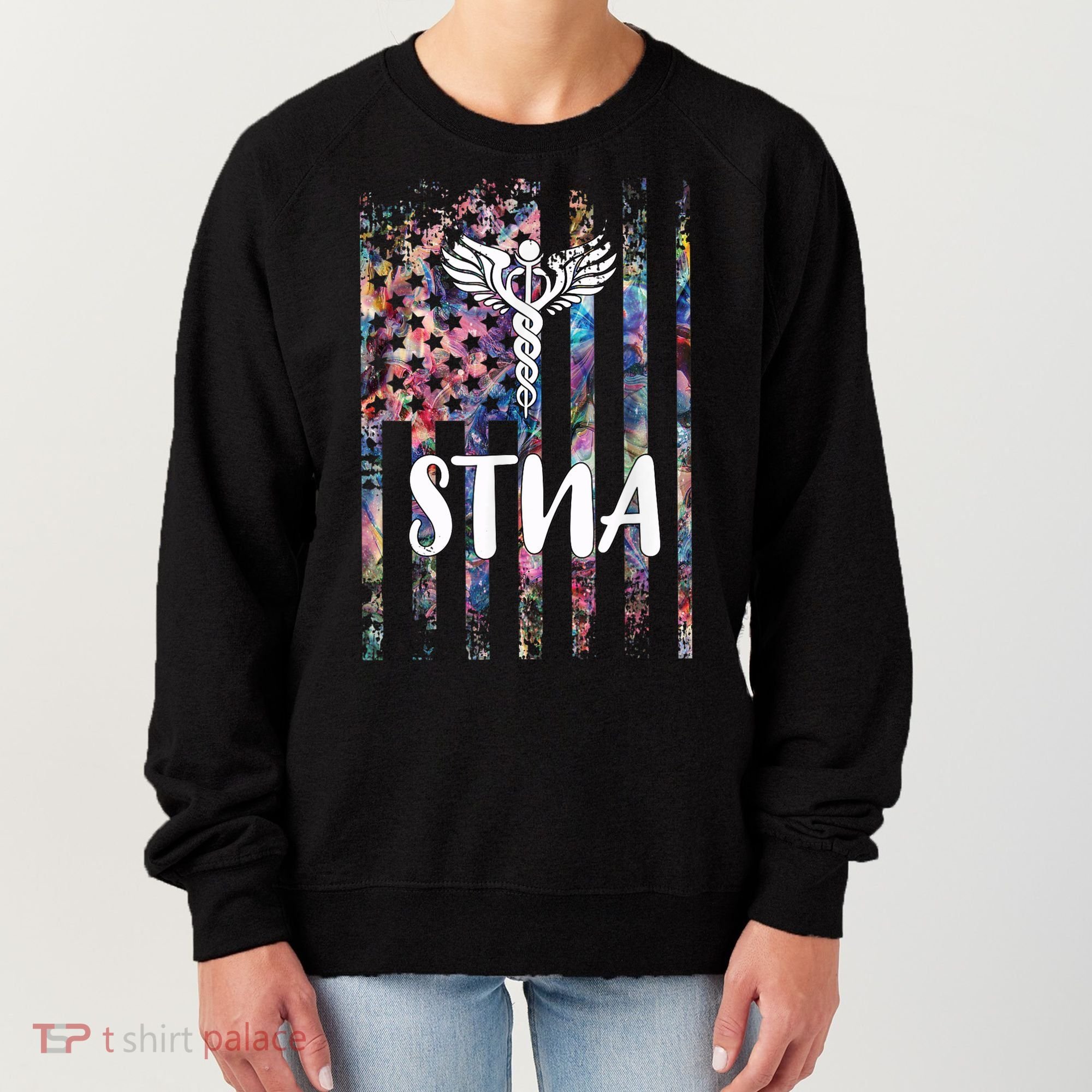 STNA American Flag Women's Sweatshirt
