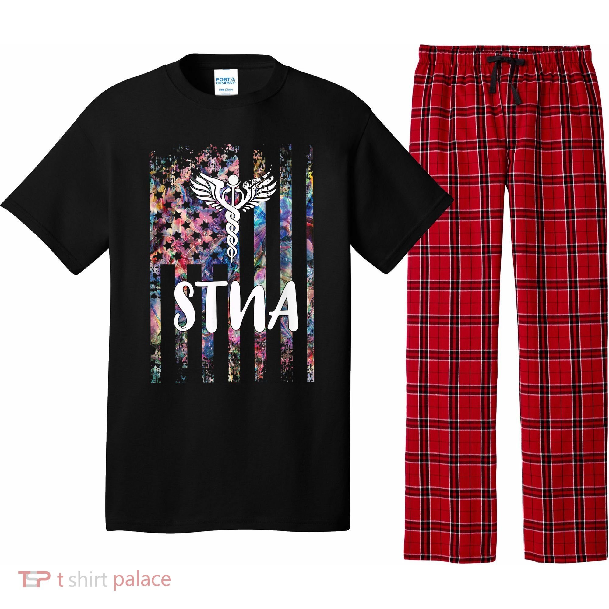 STNA American Flag Pajama Set