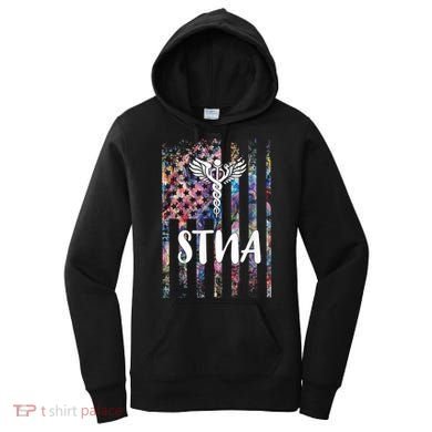 STNA American Flag Women's Hoodie