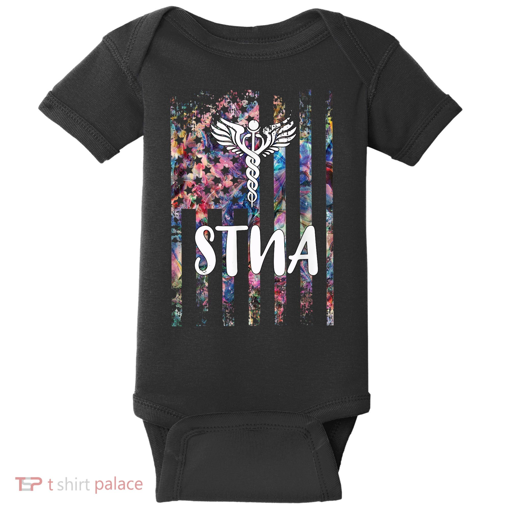 STNA American Flag Baby Bodysuit