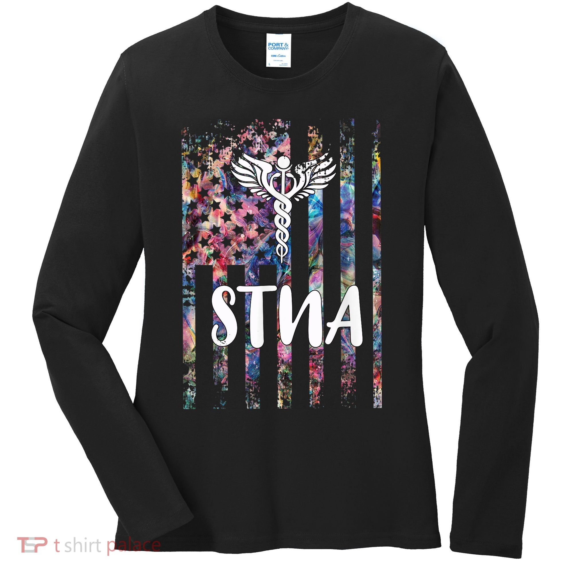 STNA American Flag Women's Long Sleeve Shirt