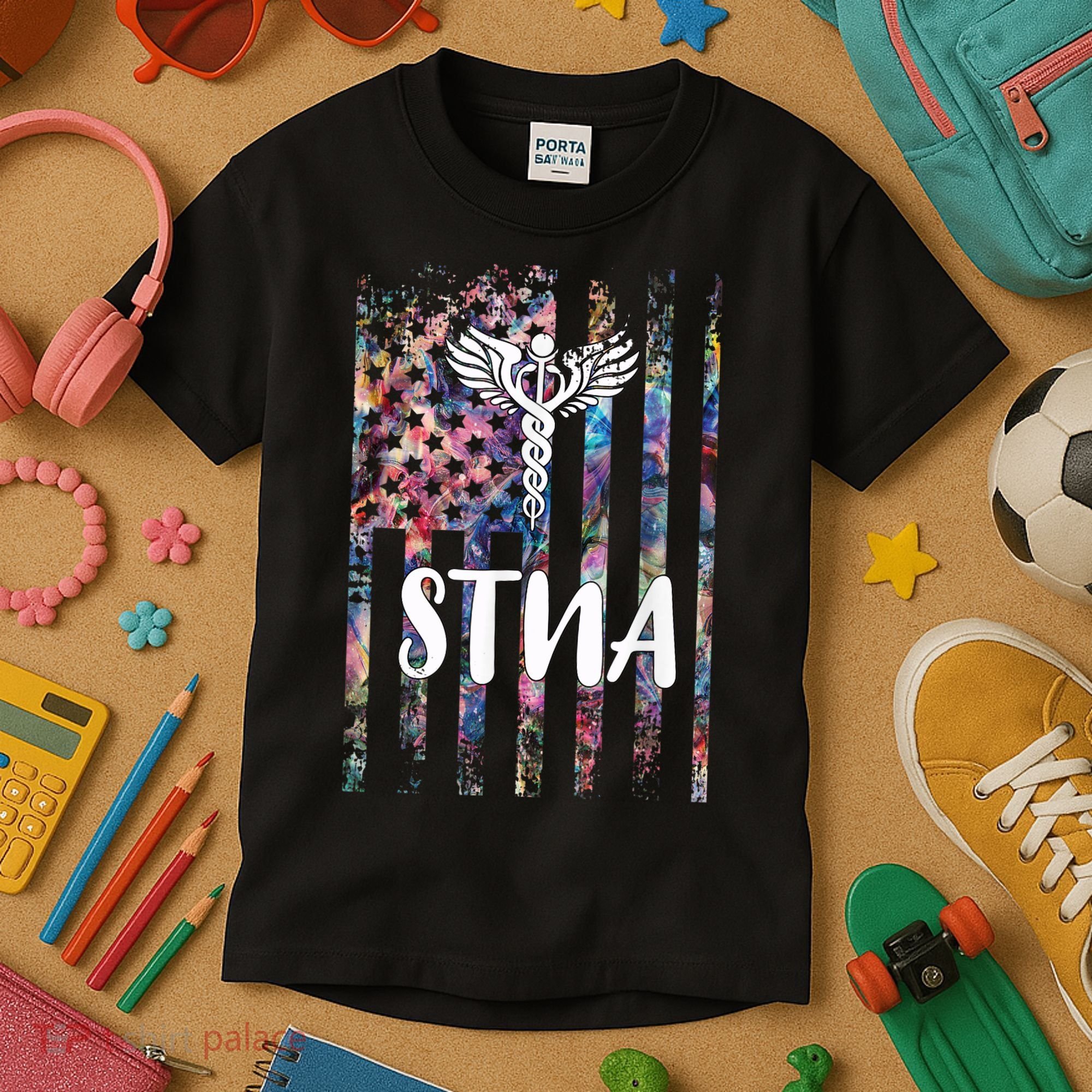 STNA American Flag Kids T-Shirt