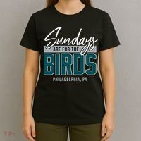 Sundays Are For The Birds Football Philadelphia T-Shirt thumb 4
