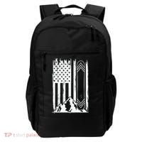 Snowboarding American Flag Backpack thumb 0