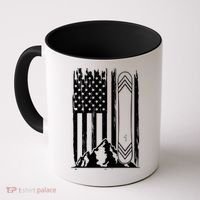 Snowboarding American Flag Coffee Mug thumb 0