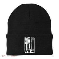 Snowboarding American Flag Beanie thumb 0