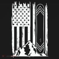 Snowboarding American Flag Pajama Set thumb 2