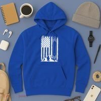Snowboarding American Flag Hoodie thumb 3