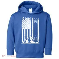 Snowboarding American Flag Toddler Hoodie thumb 0