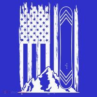 Snowboarding American Flag Women's T-Shirt thumb 6