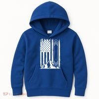 Snowboarding American Flag Kids Hoodie thumb 0