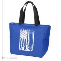 Snowboarding American Flag Tote Bag thumb 3