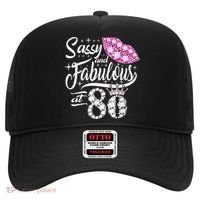 Sassy and fabulous at 80 Years Old 80th Birthday crown lips Hat thumb 0
