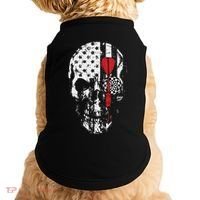 Skull American Flag Darts Board Throwing Sports Player Gift Doggie Tank thumb 0