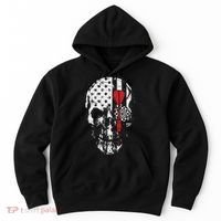 Skull American Flag Darts Board Throwing Sports Player Gift Hoodie thumb 0