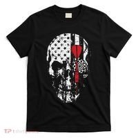 Skull American Flag Darts Board Throwing Sports Player Gift T-Shirt thumb 0