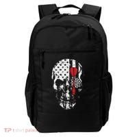 Skull American Flag Darts Board Throwing Sports Player Gift Backpack thumb 0