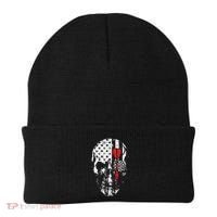Skull American Flag Darts Board Throwing Sports Player Gift Beanie thumb 0