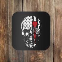 Skull American Flag Darts Board Throwing Sports Player Gift Coaster thumb 0