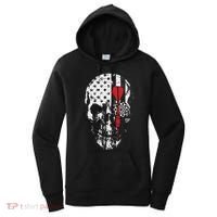 Skull American Flag Darts Board Throwing Sports Player Gift Women's Hoodie thumb 0