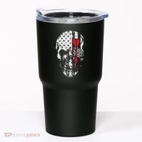 Skull American Flag Darts Board Throwing Sports Player Gift Tumbler thumb 0