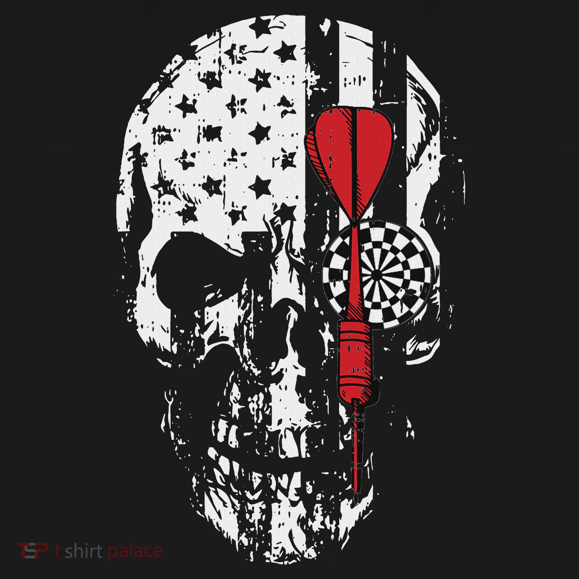 Skull American Flag Darts Board Throwing Sports Player Gift Visor
