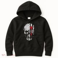 Skull American Flag Darts Board Throwing Sports Player Gift Kids Hoodie thumb 0