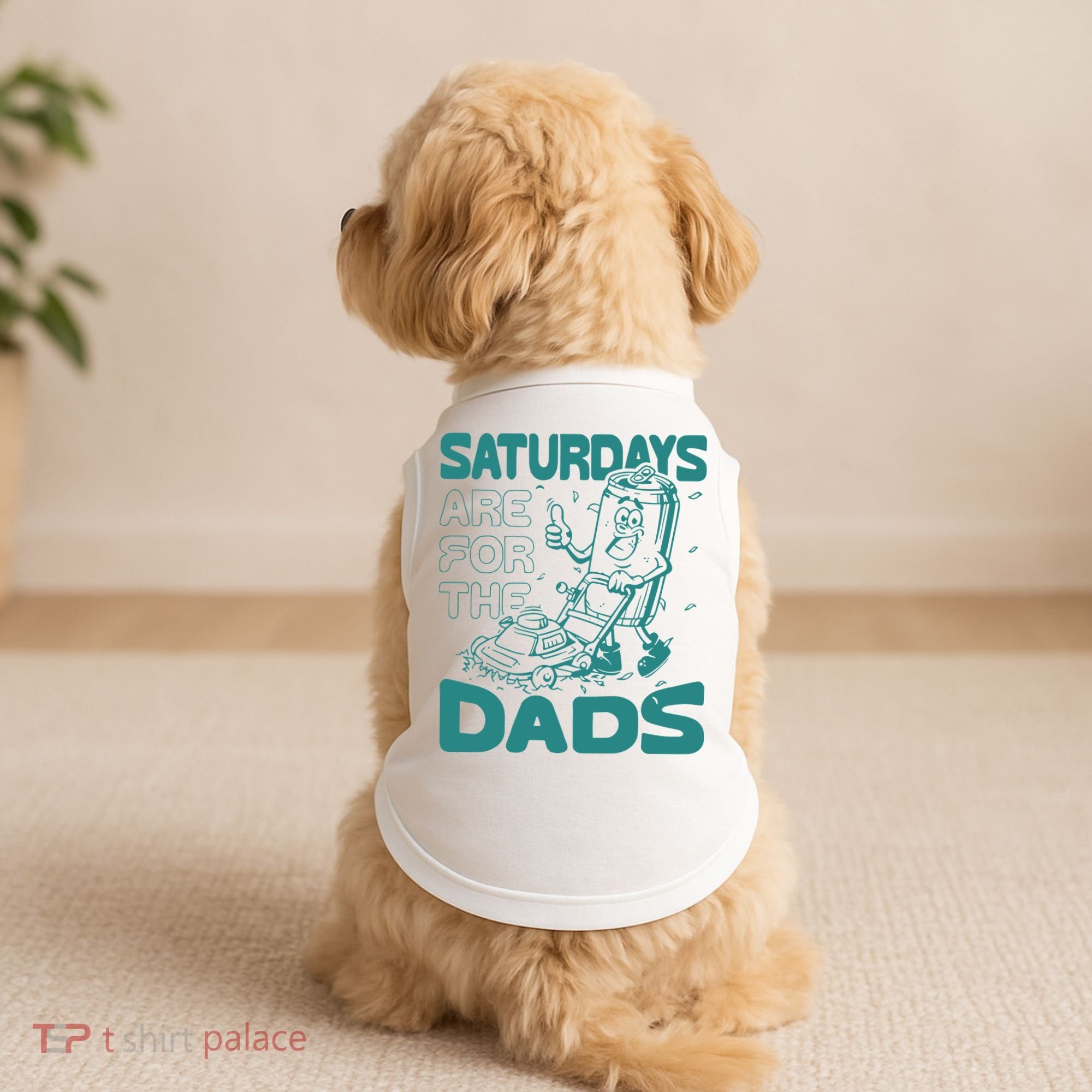 Saturdays Are For The Dads Mow Doggie Tank