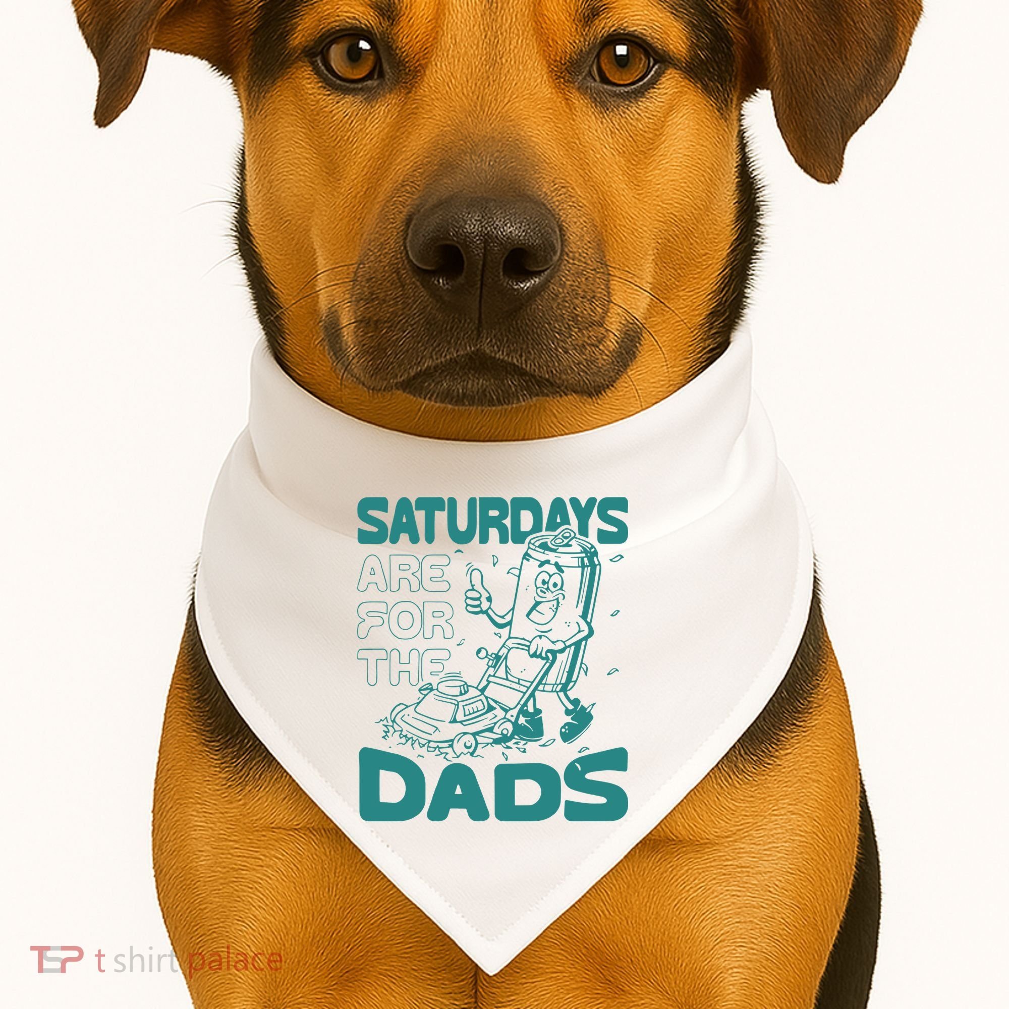 Saturdays Are For The Dads Mow USA-Made Doggie Bandana