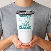 Saturdays Are For The Dads Mow Tumbler thumb 2