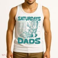 Saturdays Are For The Dads Mow Tank Top thumb 3