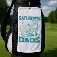 Saturdays Are For The Dads Mow Golf Towel thumb 2