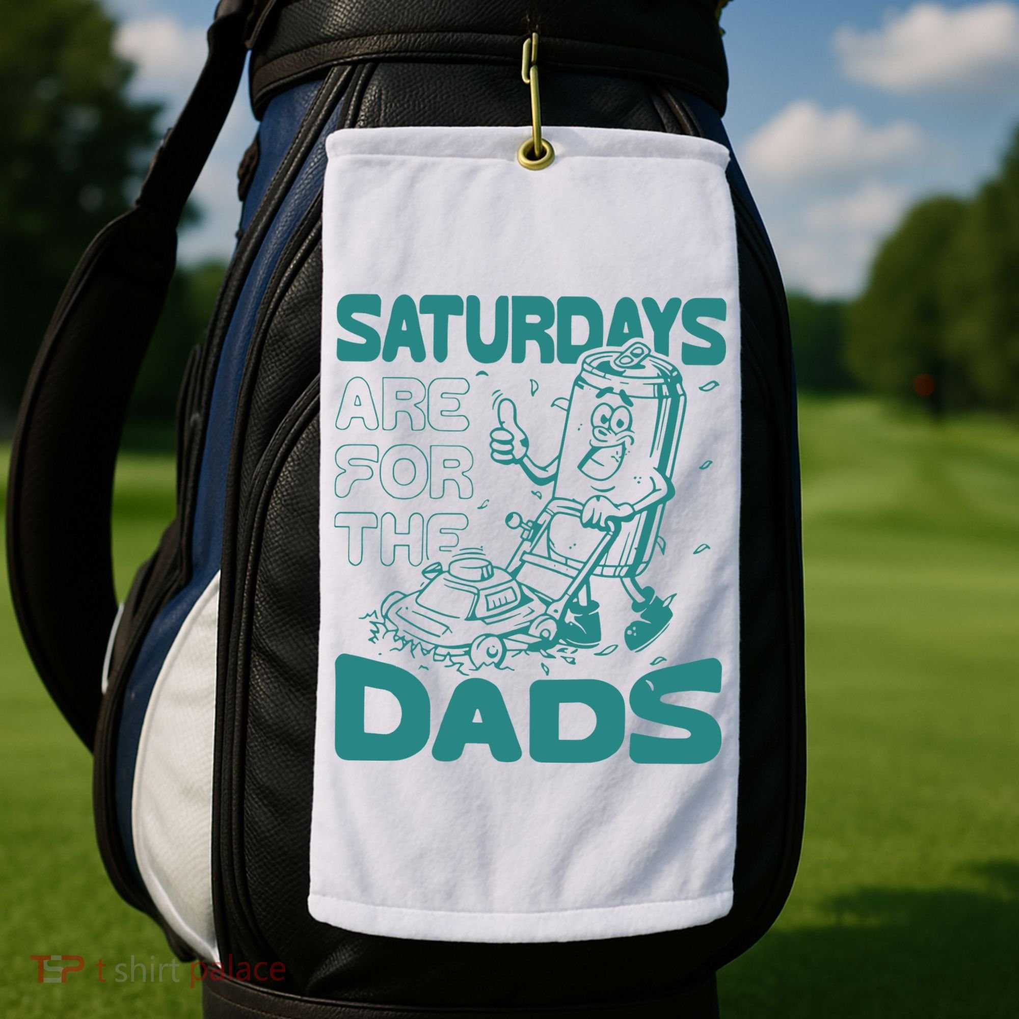 Saturdays Are For The Dads Mow Golf Towel