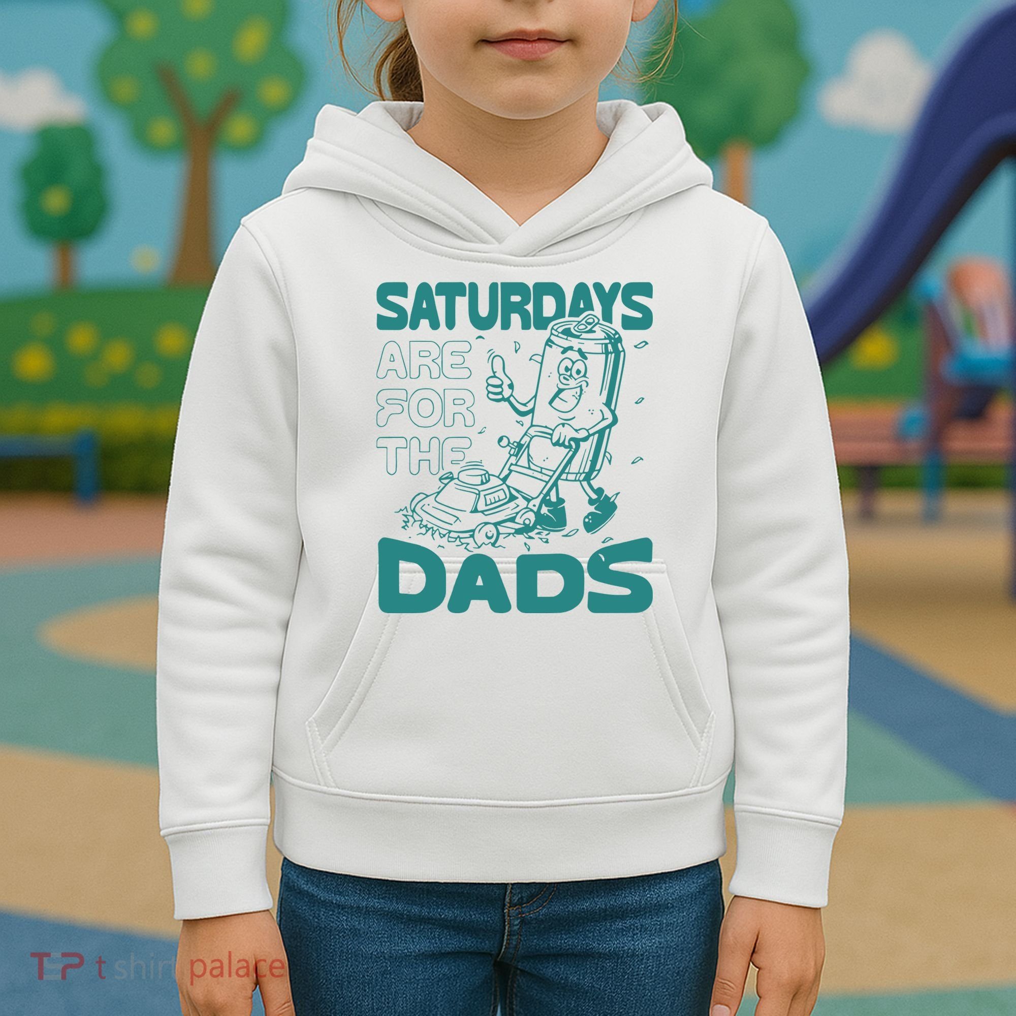 Saturdays Are For The Dads Mow Kids Hoodie