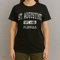 St. Augustine Florida Fl Vintage Established T-Shirt thumb 4