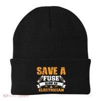 Save A Fuse Blow An Electrician T Beanie thumb 0