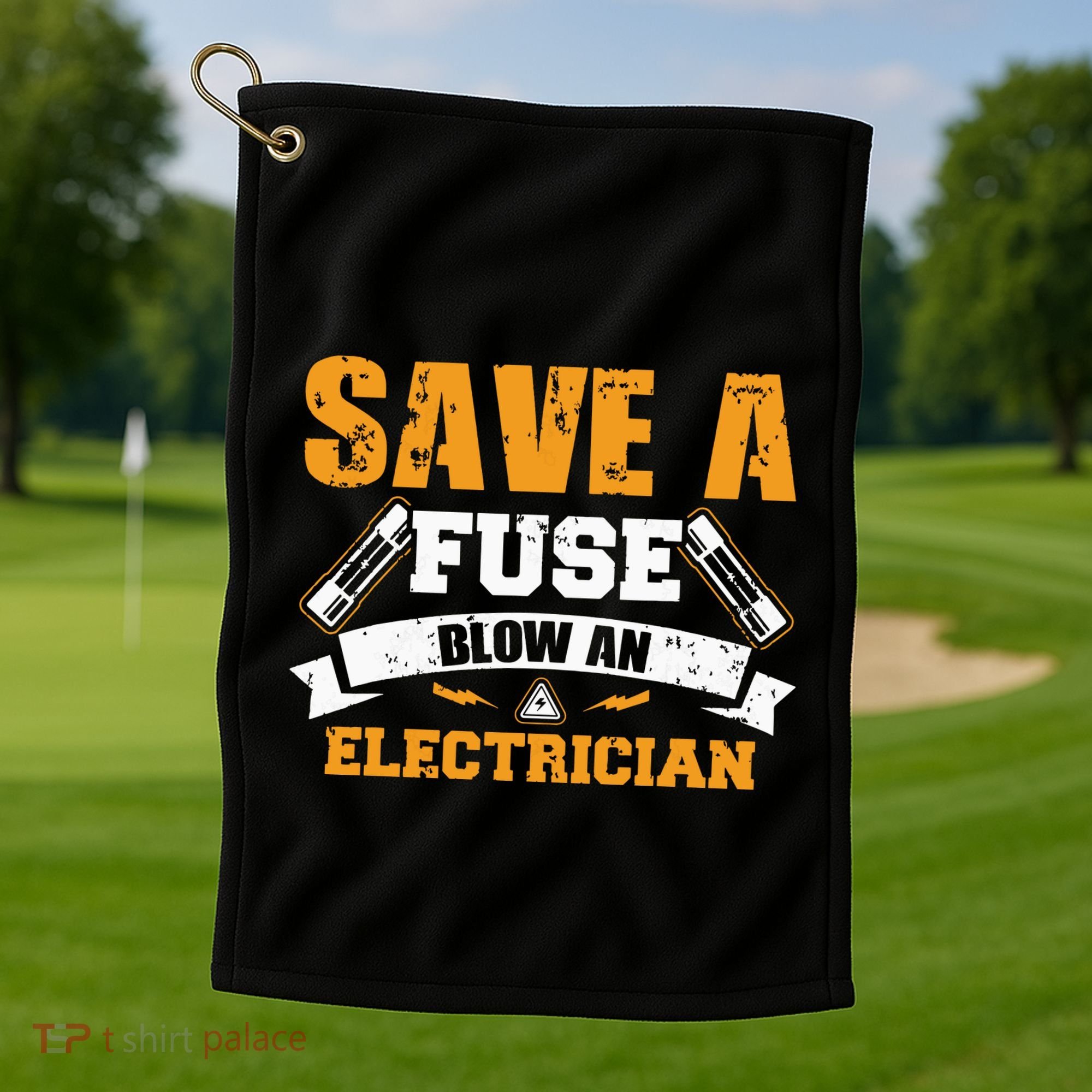 Save A Fuse Blow An Electrician T Golf Towel
