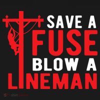 Save A Fuse Blow A Lineman Funny Lineman Backpack thumb 2
