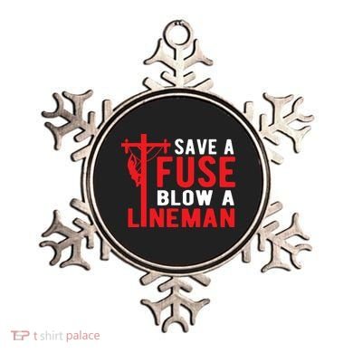 Save A Fuse Blow A Lineman Funny Lineman Ornament