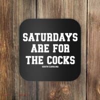 Saturdays Are For The Cocks Coaster thumb 0