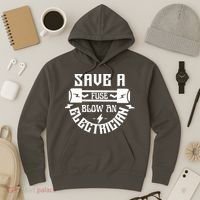 Save A Fuse Blow An Electrician Hoodie thumb 3