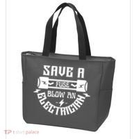 Save A Fuse Blow An Electrician Tote Bag thumb 3