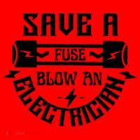 Save A Fuse Blow An Electrician Santa Hat thumb 1