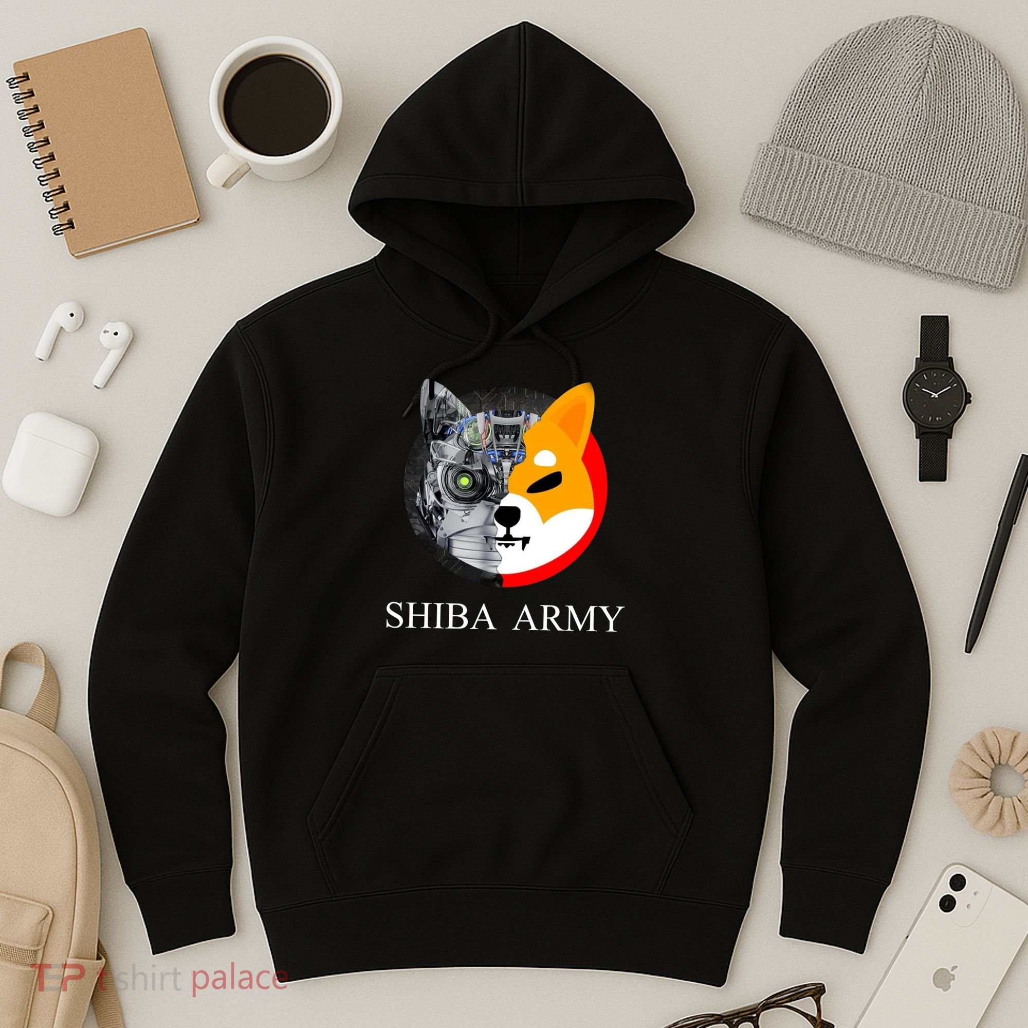 Shiba Army Fox Logo Terminator Hoodie