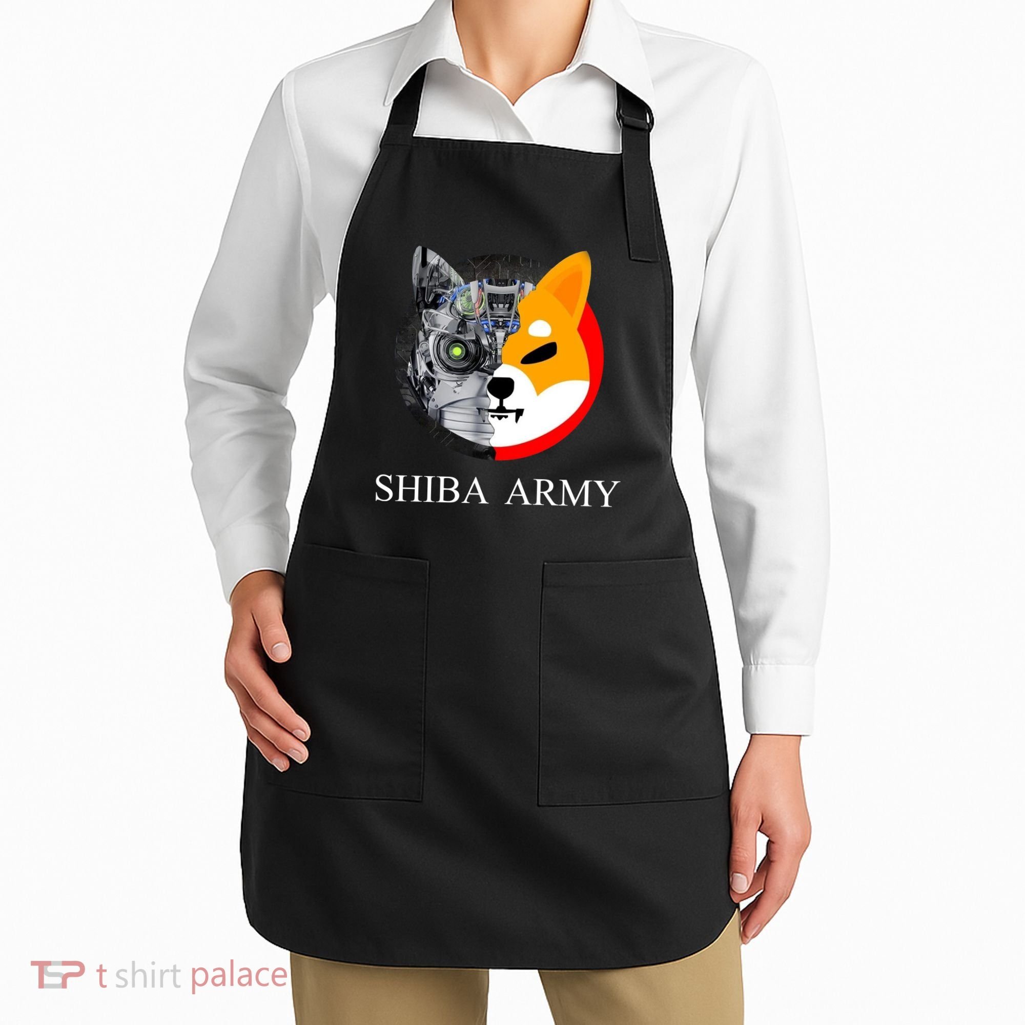 Shiba Army Fox Logo Terminator Apron